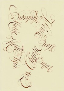 prénoms des participants à l'atelier Cursive et Ronde