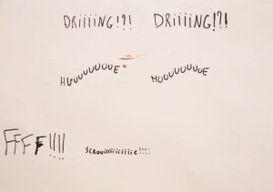 Participant de l'atelier calligramme et voix