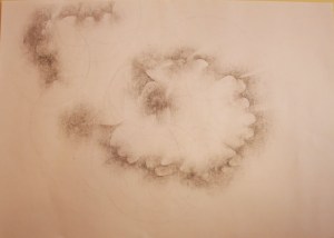 Travail d'une participante graphisme d'après musique