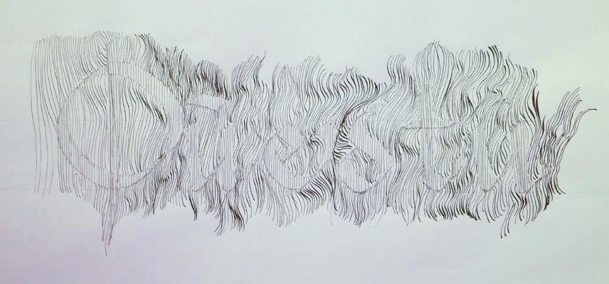 Travaux d'élèves. Modulation nuancée des gris.