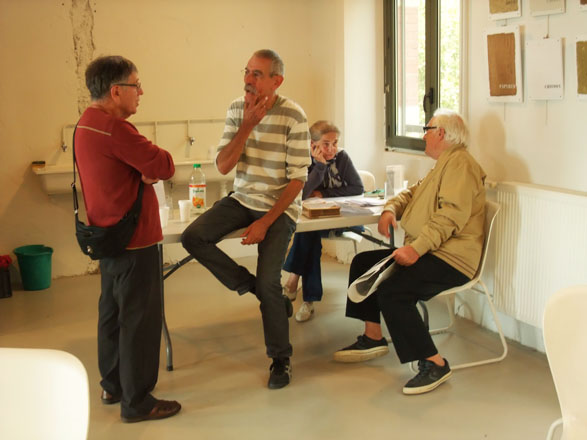 de gauche à droite, Guy Ducau, Joseph Clemente, Claudie Beyssen, Bernard Arin.